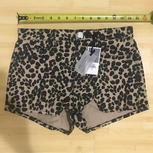 Juicy Couture leopard print girlfriend shorts